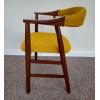 Farstrup Yellow Boucle Teak Chair